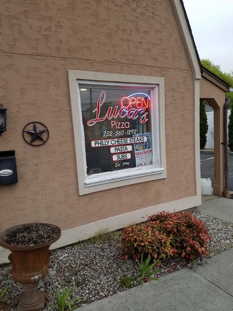 Luca's Pizza Menu